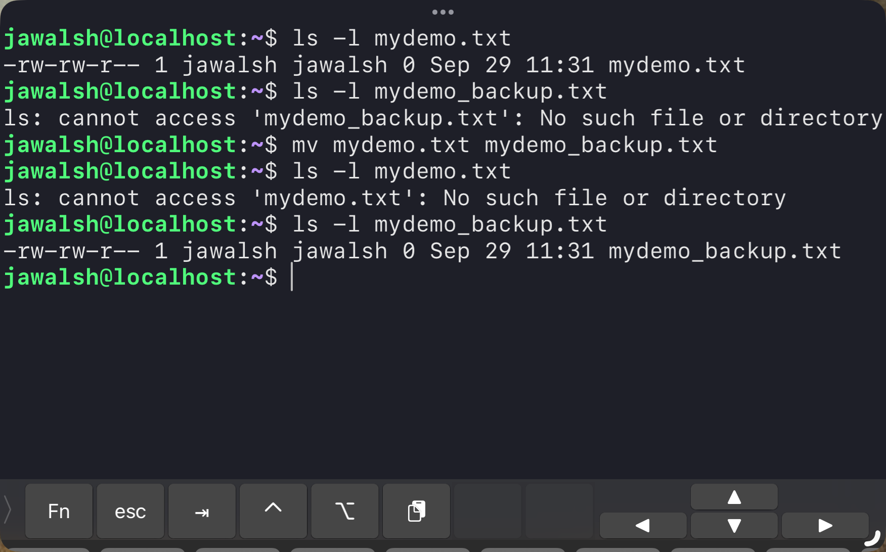 !mv command