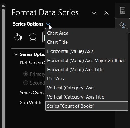 Formatting sidebar