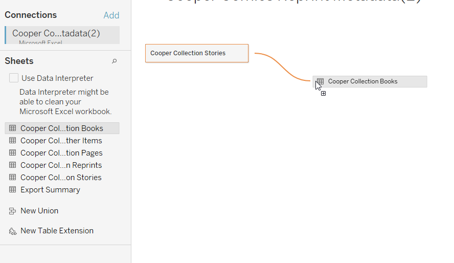 Add a second sheet in Data Source