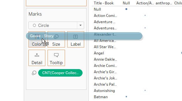 Add color by genre