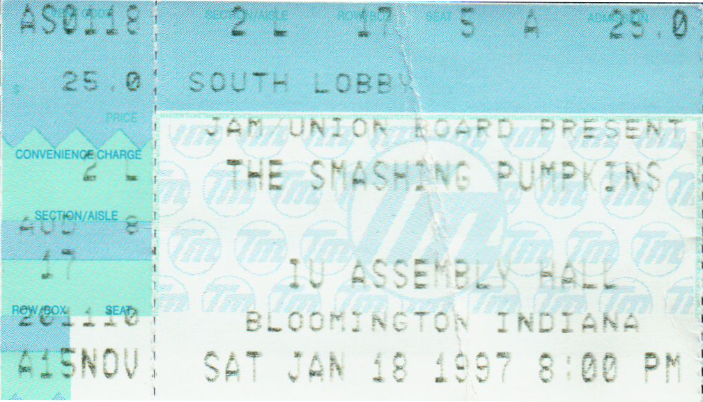 Smashing Pumpkins 1997-01-18