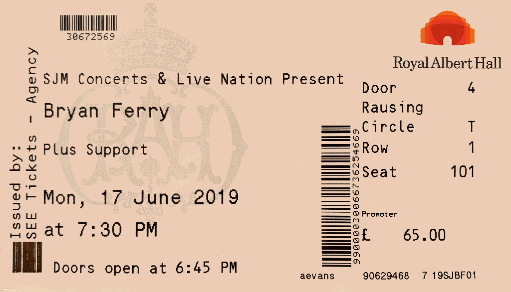Bryan Ferry 2019-06-17