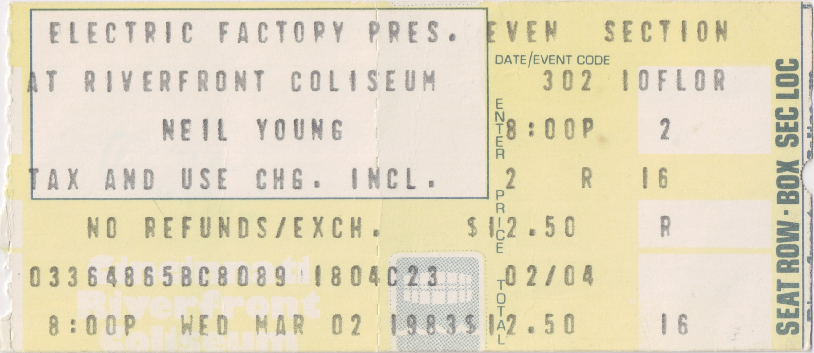 Neil Young 1983-03-02