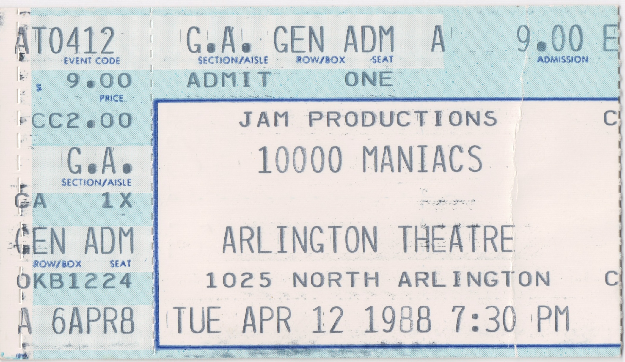 10,0000 Maniacs 1988-04-12