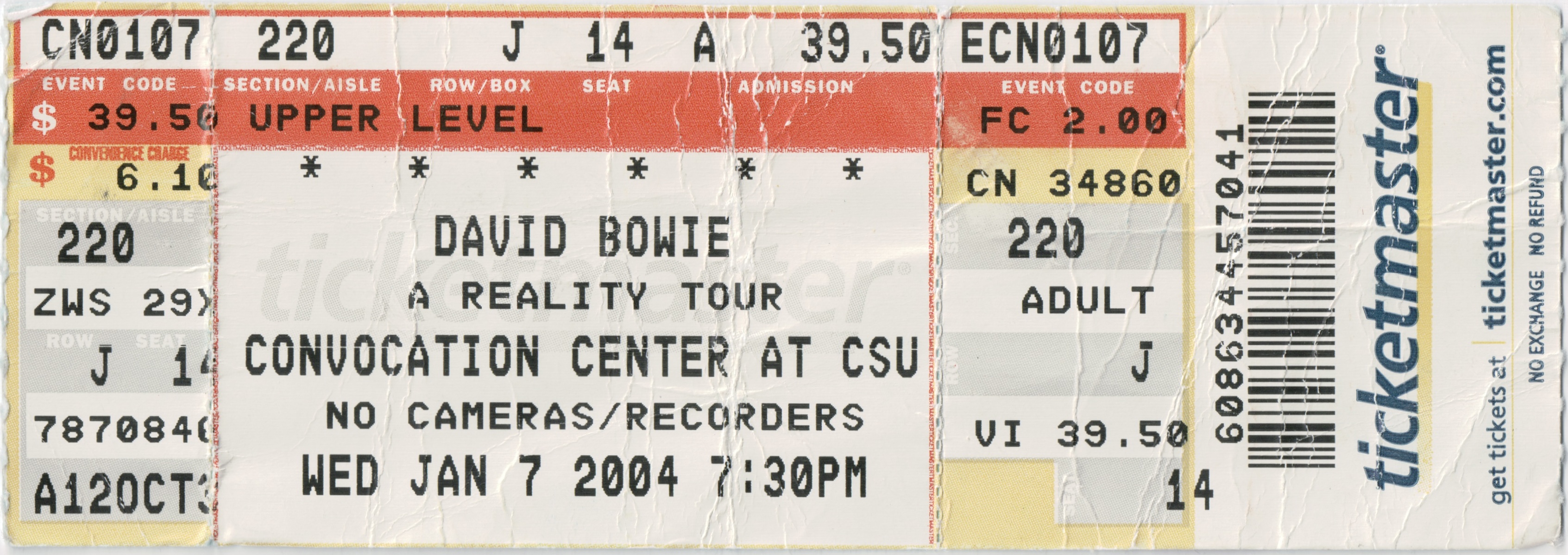 David Bowie 2004-01-07