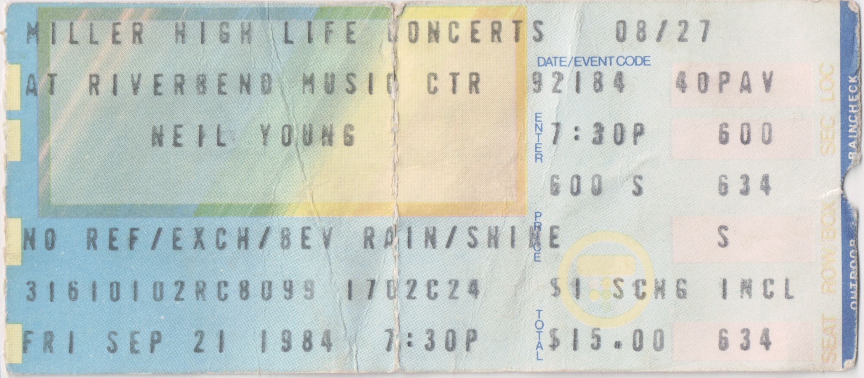 Neil Young 1984-09-21