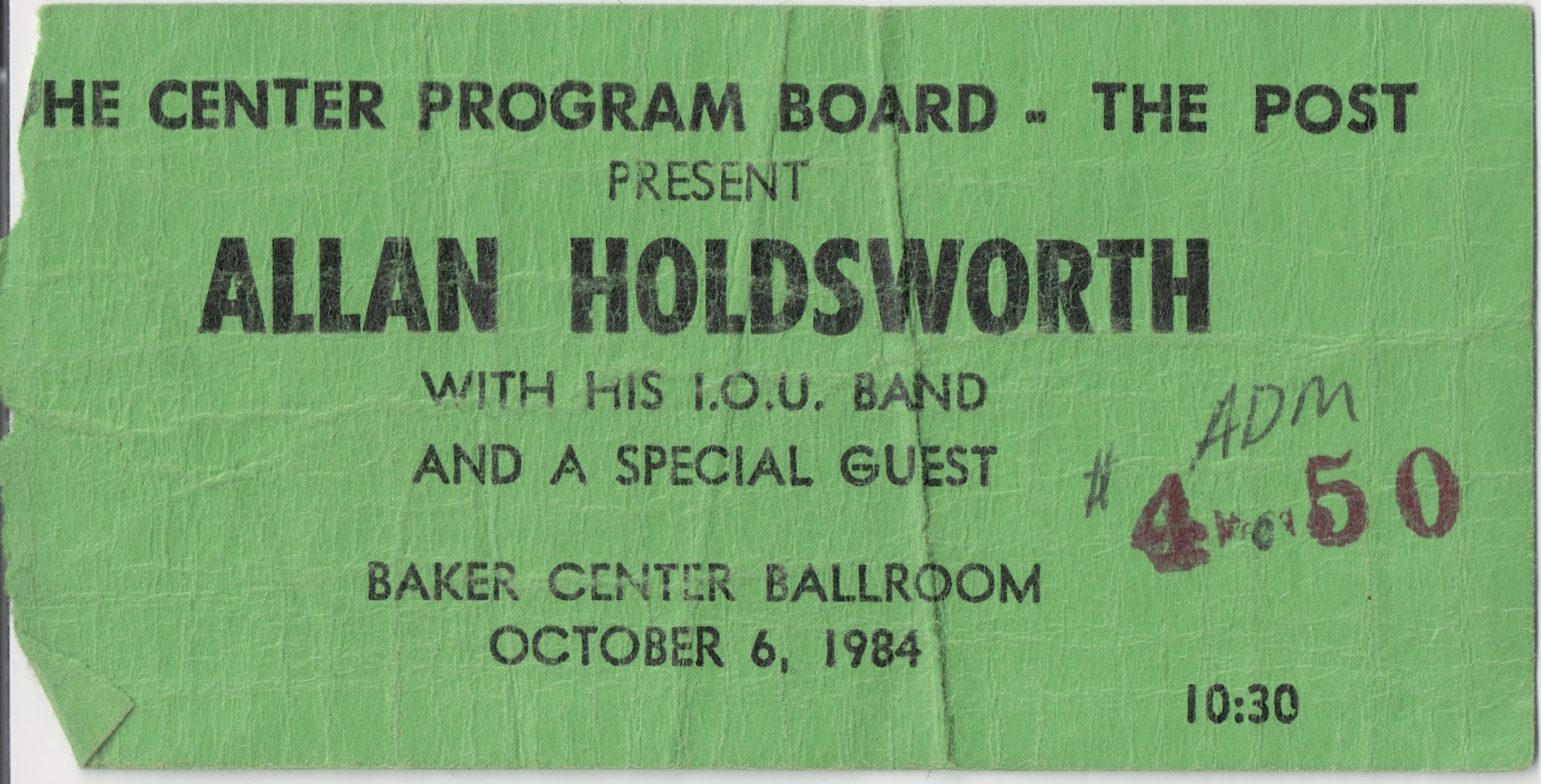 Allan Holdsworth 1984-10-06