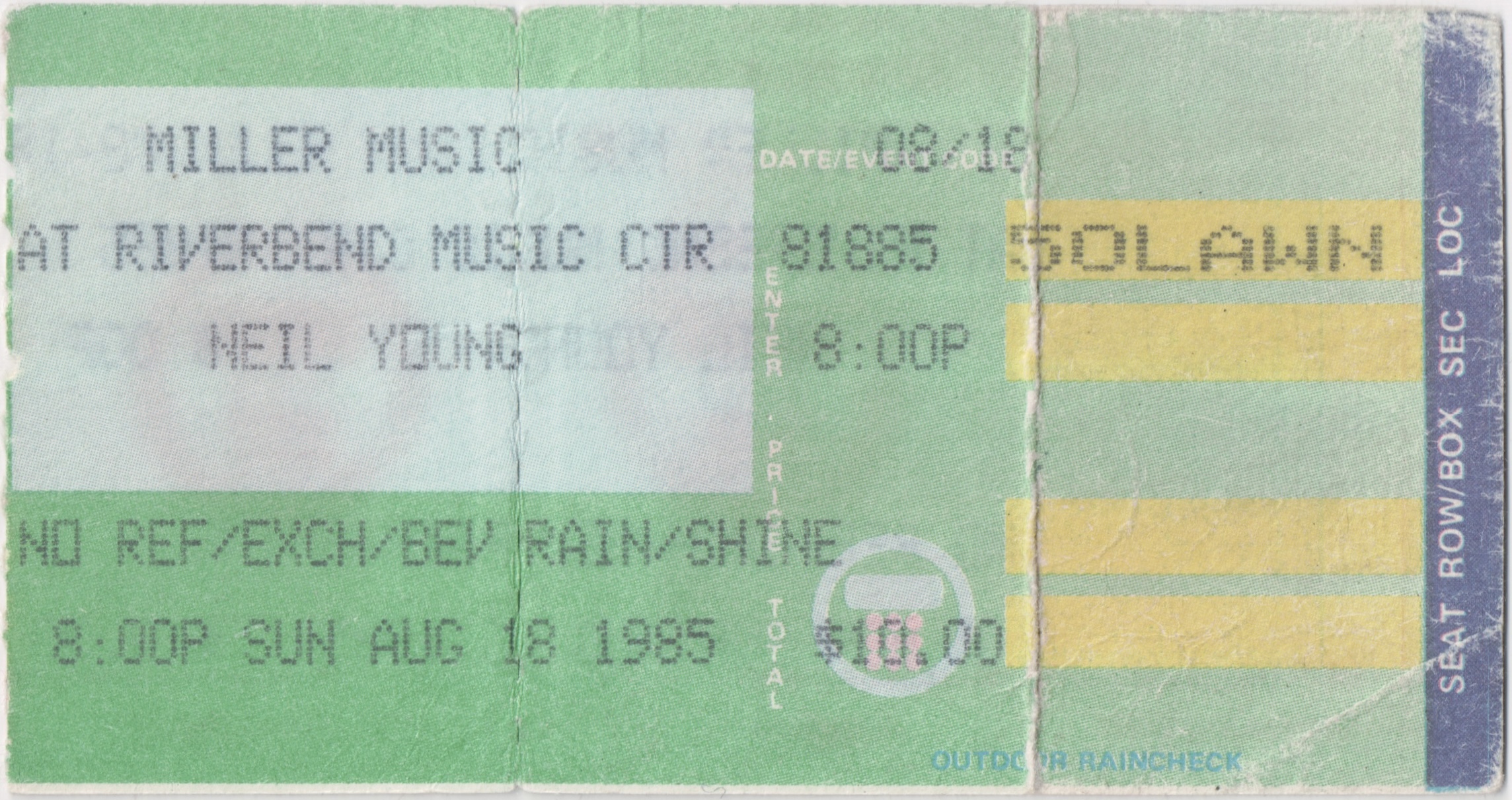Neil Young 1985-08-18
