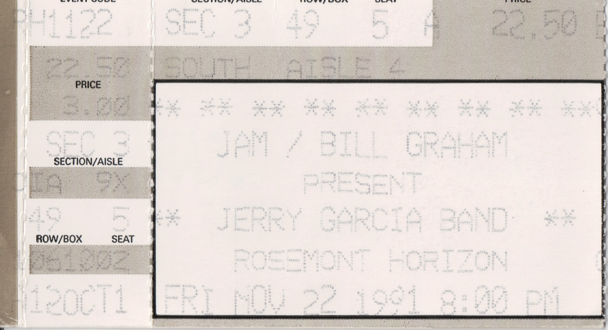 Jerry Garcia Band 1991-11-22