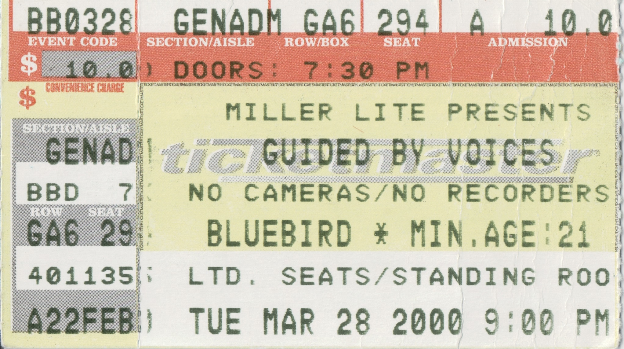 Guided by Voices 2000-03-28