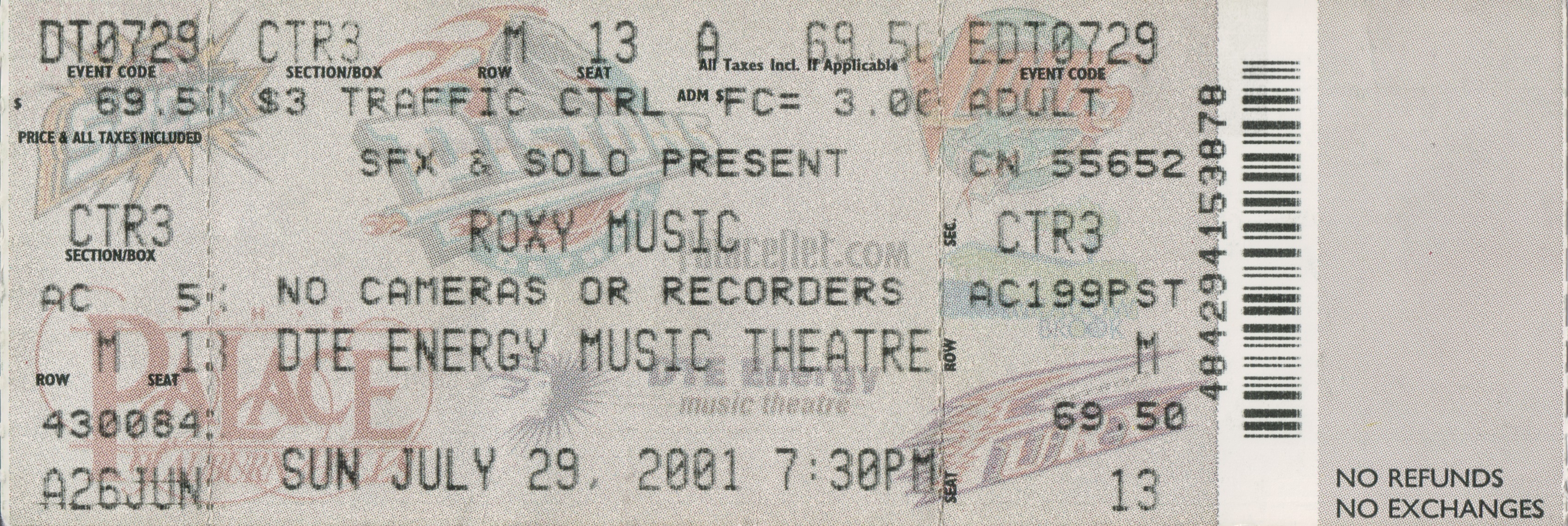 Roxy Music 2001-07-29