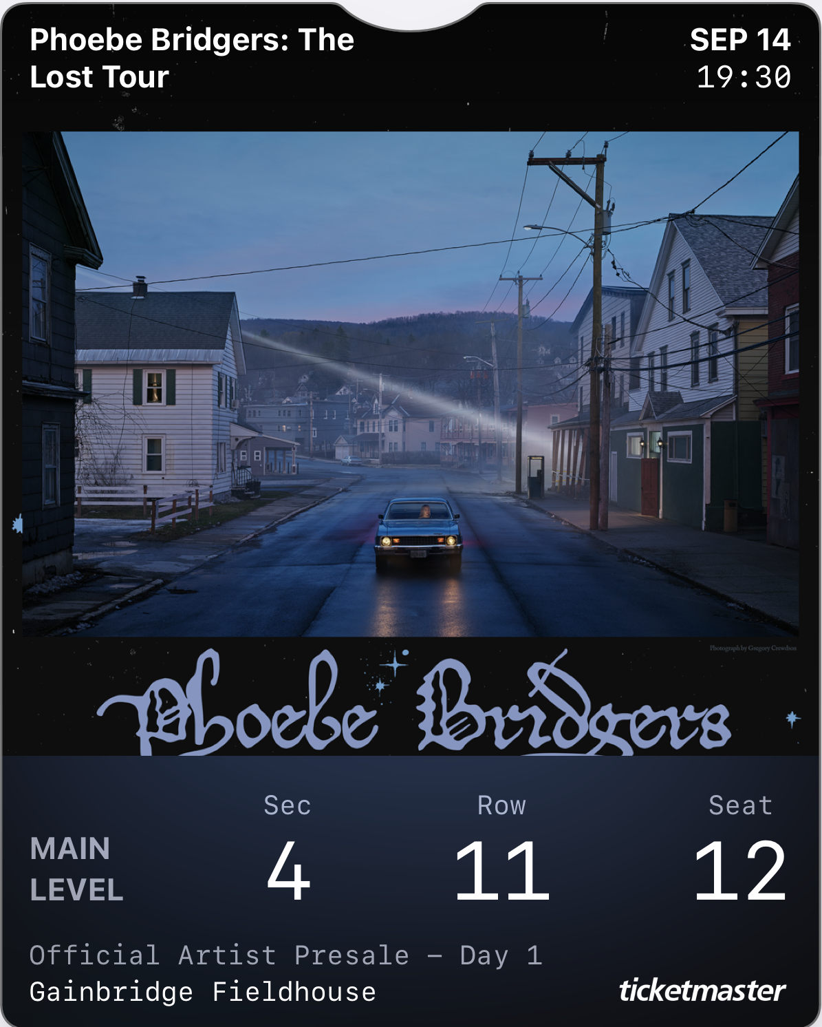 Phoebe Bridgers 2026-09-14
