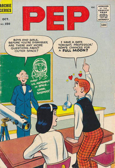 Cover of Pep #150 (Archie Comics, October 1961